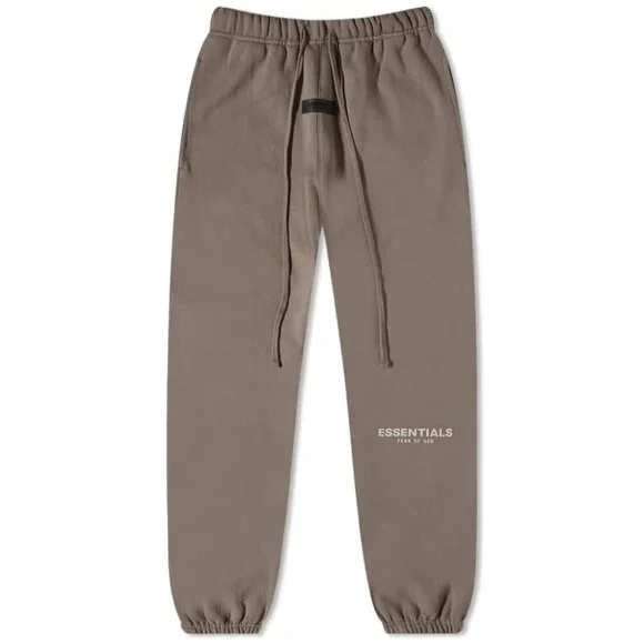 FEAR OF GOD ESSENTIAL Drawstring Sweatpants in Brown - Picture 1 of 5